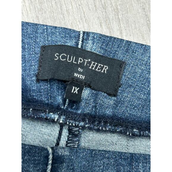 NYDJ Womens Blue Denim Mid Rise Sculpt-Her Pull-On Ankle Straight Jeans Size 1X - Picture 3 of 9